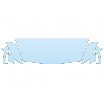 PAINT PROTECTION KIT - 2023 NISSAN GT-R T-SPEC HOOD FENDERS MIRRORS 24 INCH (WRAPPED EDGES) - PRECUT PPF CLEAR BRA WRAP