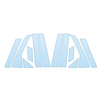 PAINT PROTECTION KIT - 2023 NISSAN PATHFINDER ROCK CREEK B PILLARS - PRECUT PPF CLEAR BRA WRAP