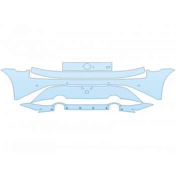 PAINT PROTECTION KIT - 2023 NISSAN Z PERFORMANCE REAR BUMPER WITH SENSORS - PRECUT PPF CLEAR BRA WRAP