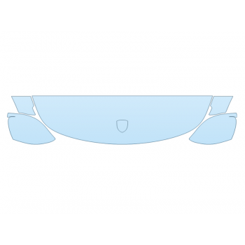 PAINT PROTECTION KIT - 2023 PORSCHE 718 BOXSTER BOXSTER T HOOD FENDERS MIRRORS 12 INCH (WRAPPED EDGES) - PRECUT PPF CLEAR BRA WRAP