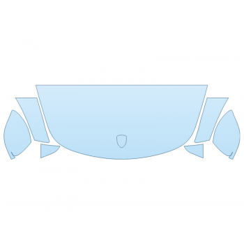 PAINT PROTECTION KIT - 2023 PORSCHE 718 BOXSTER CAYMAN HOOD FENDERS MIRRORS (WRAPPED EDGES) 18 INCH - PRECUT PPF CLEAR BRA WRAP