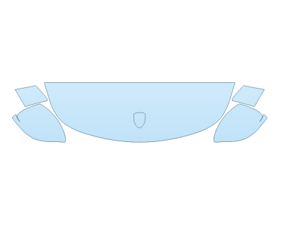 PAINT PROTECTION KIT - 2023 PORSCHE 718 BOXSTER CAYMAN HM (WRAPPED EDGES) 12 INCH - PRECUT PPF CLEAR BRA WRAP