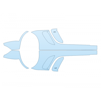 PAINT PROTECTION KIT - 2023 PORSCHE 718 BOXSTER CAYMAN GT4 ROCKERS WITH GT4 EMBLEM - PRECUT PPF CLEAR BRA WRAP