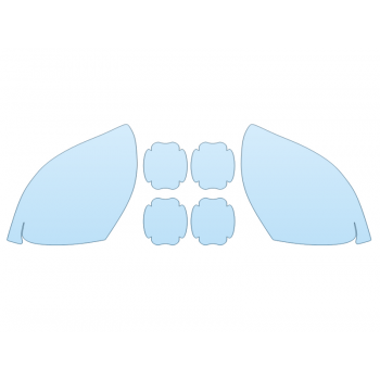 PAINT PROTECTION KIT - 2023 PORSCHE 718 BOXSTER CAYMAN GTS 4.0 MIRRORS DOOR CUPS - PRECUT PPF CLEAR BRA WRAP