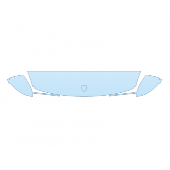 PAINT PROTECTION KIT - 2023 PORSCHE CAYENNE E-HYBRID HOOD FENDERS MIRRORS 12 INCH (WRAPPED EDGES) - PRECUT PPF CLEAR BRA WRAP