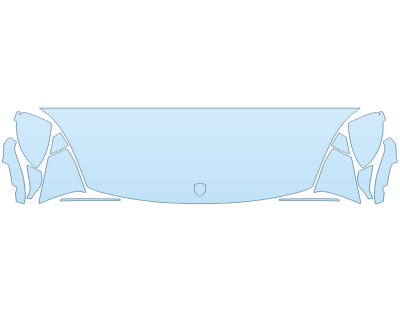 PAINT PROTECTION KIT - 2023 PORSCHE CAYENNE E-HYBRID HOOD FENDERS MIRRORS 24 INCH  SPORT DESIGN - PRECUT PPF CLEAR BRA WRAP