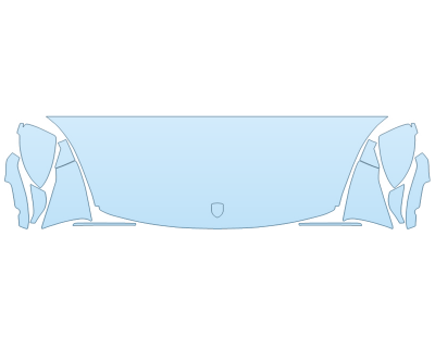 PAINT PROTECTION KIT - 2023 PORSCHE CAYENNE E-HYBRID HOOD FENDERS MIRRORS 24 INCH (WRAPPED EDGES) SPORT DESIGN - PRECUT PPF CLEAR BRA WRAP