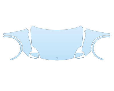 PAINT PROTECTION KIT - 2023 PORSCHE CAYENNE E-HYBRID FULL HOOD FENDERS MIRRORS - PRECUT PPF CLEAR BRA WRAP