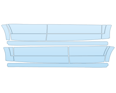 PAINT PROTECTION KIT - 2023 PORSCHE CAYENNE E-HYBRID ROCKERS - PRECUT PPF CLEAR BRA WRAP