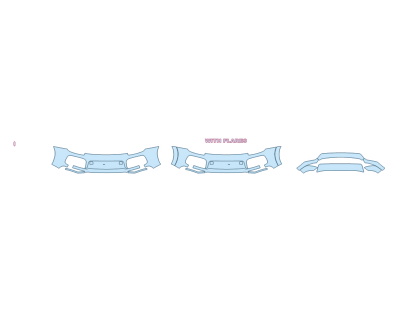 PAINT PROTECTION KIT - 2023 PORSCHE CAYENNE E-HYBRID COUPE BUMPER (MULTI PIECE) SPORT DESIGN - PRECUT PPF CLEAR BRA WRAP