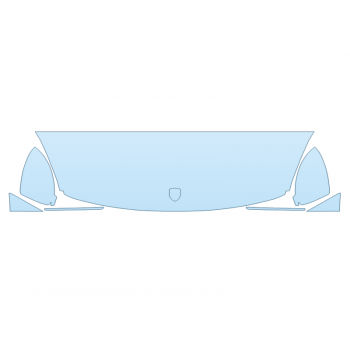 PAINT PROTECTION KIT - 2023 PORSCHE CAYENNE E-HYBRID COUPE HOOD FENDERS MIRRORS 18 INCH (WRAPPED EDGES) - PRECUT PPF CLEAR BRA WRAP