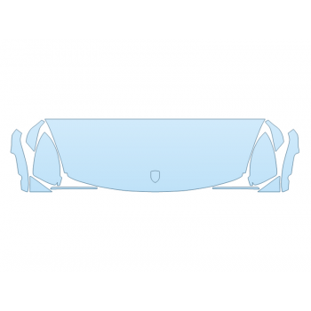 PAINT PROTECTION KIT - 2023 PORSCHE CAYENNE E-HYBRID COUPE HOOD FENDERS MIRRORS 18 INCH (WRAPPED EDGES) SPORT DESIGN - PRECUT PPF CLEAR BRA WRAP