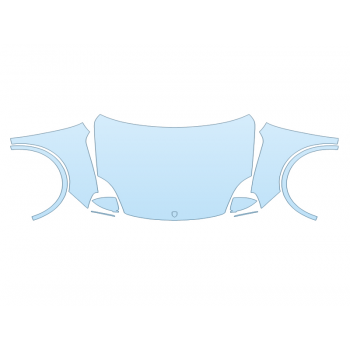 PAINT PROTECTION KIT - 2023 PORSCHE CAYENNE E-HYBRID COUPE FULL HOOD FENDERS MIRRORS - PRECUT PPF CLEAR BRA WRAP