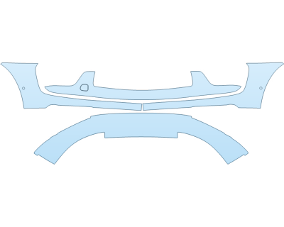 Precut PPF Kit – Clear Bra Paint Protection Film PAINT PROTECTION KIT - 2023 PORSCHE MACAN T BUMPER WITH SENSORS - PRECUT PPF CLEAR BRA WRAP