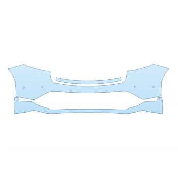 PAINT PROTECTION KIT - 2023 PORSCHE MACAN T REAR BUMPER W/6 SENSORS - PRECUT PPF CLEAR BRA WRAP