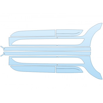 PAINT PROTECTION KIT - 2023 PORSCHE MACAN T ROCKERS DOOR SPLASHES - PRECUT PPF CLEAR BRA WRAP