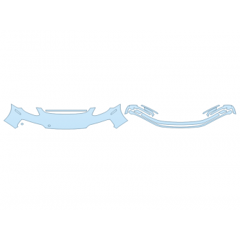 PAINT PROTECTION KIT - 2023 PORSCHE PANAMERA SPORT TURISMO BUMPER - PRECUT PPF CLEAR BRA WRAP