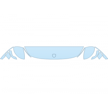 PAINT PROTECTION KIT - 2023 PORSCHE PANAMERA SPORT TURISMO HOOD FENDERS MIRRORS 12 INCH - PRECUT PPF CLEAR BRA WRAP