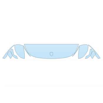 PAINT PROTECTION KIT - 2023 PORSCHE PANAMERA SPORT TURISMO HOOD FENDERS MIRRORS 12 INCH (WRAPPED EDGES) - PRECUT PPF CLEAR BRA WRAP