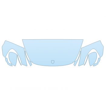 Precut PPF Kit – Clear Bra Paint Protection Film PAINT PROTECTION KIT - 2023 PORSCHE PANAMERA SPORT TURISMO HOOD FENDERS MIRRORS 24 INCH (WRAPPED EDGES) - PRECUT PPF CLEAR BRA WRAP