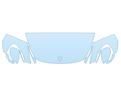 Precut PPF Kit – Clear Bra Paint Protection Film PAINT PROTECTION KIT - 2023 PORSCHE PANAMERA SPORT TURISMO HOOD FENDERS MIRRORS 24 INCH (WRAPPED EDGES) - PRECUT PPF CLEAR BRA WRAP