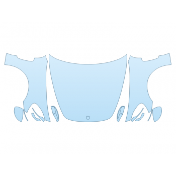 PAINT PROTECTION KIT - 2023 PORSCHE PANAMERA SPORT TURISMO FULL HOOD FENDERS MIRRORS - PRECUT PPF CLEAR BRA WRAP