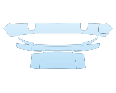 PAINT PROTECTION KIT - 2023 RIVIAN R1S ADVENTURE BUMPER - PRECUT PPF CLEAR BRA WRAP