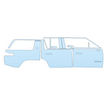 PAINT PROTECTION KIT - 2025 RIVIAN R1S ADVENTURE PASSENGER SIDE - PRECUT PPF CLEAR BRA WRAP