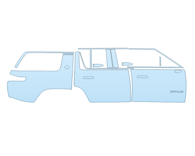 PAINT PROTECTION KIT - 2023 RIVIAN R1S ADVENTURE PASSENGER SIDE - PRECUT PPF CLEAR BRA WRAP