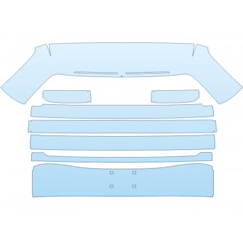 PAINT PROTECTION KIT - 2025 RIVIAN R1S ADVENTURE REAR HATCH NO EMBLEMS - PRECUT PPF CLEAR BRA WRAP