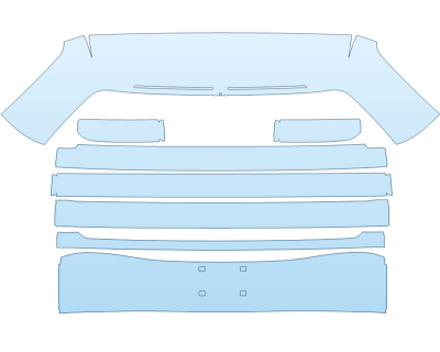 PAINT PROTECTION KIT - 2023 RIVIAN R1S ADVENTURE REAR HATCH NO EMBLEMS - PRECUT PPF CLEAR BRA WRAP
