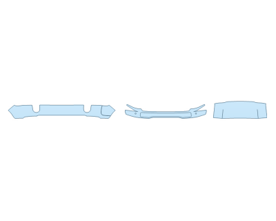 PAINT PROTECTION KIT - 2025 RIVIAN R1T ADVENTURE PACKAGE BUMPER (MULTI PIECE)WITH SENSORS - PRECUT PPF CLEAR BRA WRAP