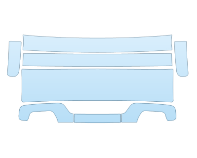 PAINT PROTECTION KIT - 2025 RIVIAN R1T ADVENTURE PACKAGE TAILGATE W/O EMBLEMS - PRECUT PPF CLEAR BRA WRAP