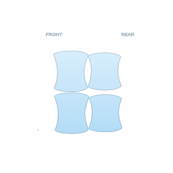 PAINT PROTECTION KIT - 2023 SUBARU CROSSTREK TOURING DOOR CUPS - PRECUT PPF CLEAR BRA WRAP