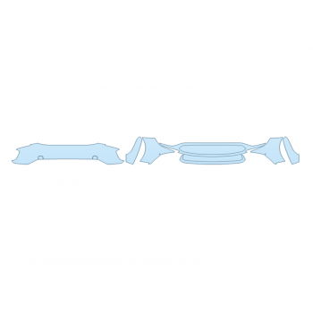 PAINT PROTECTION KIT - 2023 TOYOTA BZ4X LIMITED BUMPER (MULTI PIECE) - PRECUT PPF CLEAR BRA WRAP