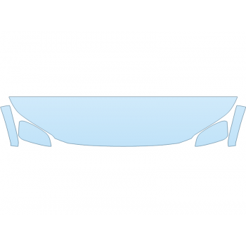 PAINT PROTECTION KIT - 2023 TOYOTA BZ4X LIMITED HOOD FENDERS MIRRORS 18 INCH (WRAPPED EDGES) - PRECUT PPF CLEAR BRA WRAP