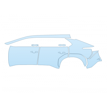 PAINT PROTECTION KIT - 2023 TOYOTA BZ4X LIMITED DRIVER SIDE - PRECUT PPF CLEAR BRA WRAP