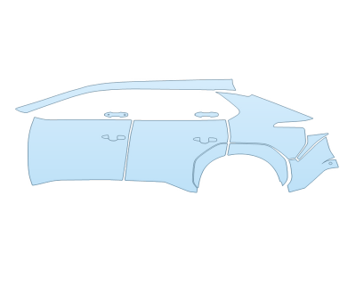 PAINT PROTECTION KIT - 2023 TOYOTA BZ4X LIMITED DRIVER SIDE - PRECUT PPF CLEAR BRA WRAP