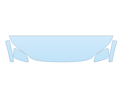 PAINT PROTECTION KIT - 2023 TOYOTA BZ4X XLE HOOD FENDERS MIRRORS 18 INCH (WRAPPED EDGES) - PRECUT PPF CLEAR BRA WRAP