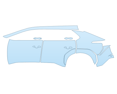 PAINT PROTECTION KIT - 2023 TOYOTA BZ4X XLE DRIVER SIDE - PRECUT PPF CLEAR BRA WRAP