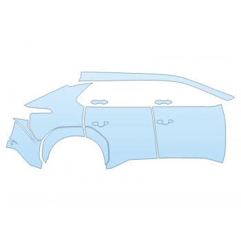 PAINT PROTECTION KIT - 2023 TOYOTA BZ4X XLE PASSENGER SIDE - PRECUT PPF CLEAR BRA WRAP