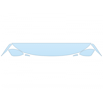 PAINT PROTECTION KIT - 2023 TOYOTA COROLLA HATCHBACK SE NIGHTSHADE HOOD FENDERS MIRRORS 12 INCH (WRAPPED EDGES) - PRECUT PPF CLEAR BRA WRAP