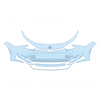 PAINT PROTECTION KIT - 2023 TOYOTA CROWN LIMITED BUMPER WITH SENSORS - PRECUT PPF CLEAR BRA WRAP
