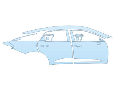 PAINT PROTECTION KIT - 2023 TOYOTA CROWN LIMITED PASSENGER SIDE - PRECUT PPF CLEAR BRA WRAP