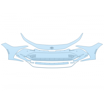 PAINT PROTECTION KIT - 2023 TOYOTA CROWN PLATINUM BUMPER WITH SENSORS - PRECUT PPF CLEAR BRA WRAP