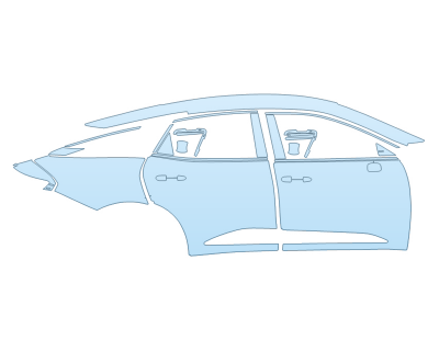 PAINT PROTECTION KIT - 2023 TOYOTA CROWN PLATINUM PASSENGER SIDE - PRECUT PPF CLEAR BRA WRAP