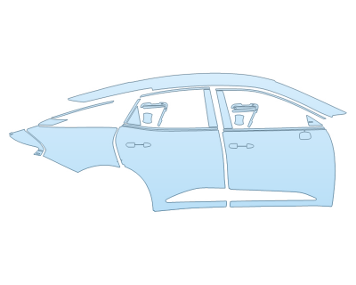 PAINT PROTECTION KIT - 2023 TOYOTA CROWN XLE PASSENGER SIDE - PRECUT PPF CLEAR BRA WRAP