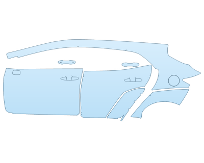 PAINT PROTECTION KIT - 2023 TOYOTA GR COROLLA CIRCUIT EDITION DRIVER SIDE - PRECUT PPF CLEAR BRA WRAP