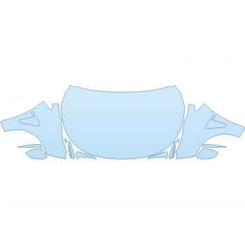 PAINT PROTECTION KIT - 2023 TOYOTA GR COROLLA CORE FULL HOOD FENDERS MIRRORS(WRAPPED EDGES) - PRECUT PPF CLEAR BRA WRAP