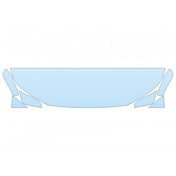 PAINT PROTECTION KIT - 2023 TOYOTA GRAND HIGHLANDER HYBRID LIMITED HOOD FENDERS MIRRORS 18 INCH (WRAPPED EDGES) - PRECUT PPF CLEAR BRA WRAP